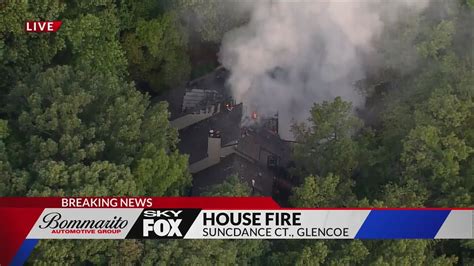 Crews responding to house fire in Glencoe neighborhood